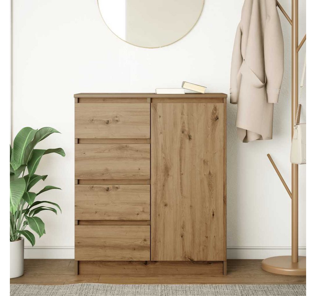 vidaXL Sideboard Sideboard mit Schubladen Artisan-Eiche 71x35x84cm Holzwerkstoff (1 St) – Bild 3 von 5