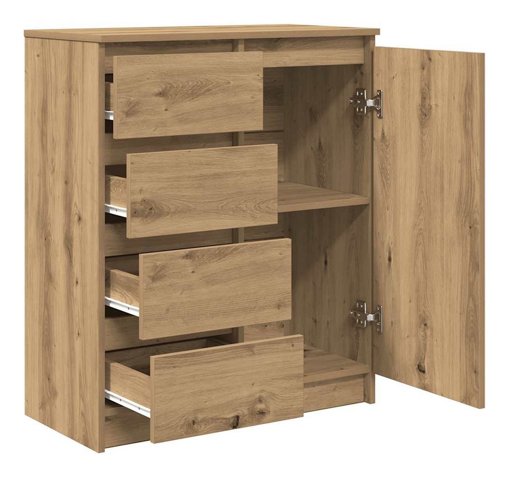 vidaXL Sideboard Sideboard mit Schubladen Artisan-Eiche 71x35x84cm Holzwerkstoff (1 St) – Bild 5 von 5