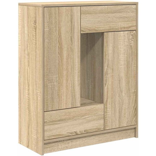 vidaXL Sideboard Sideboard mit Schubladen und Türen Sonoma-Eiche 73x31x90 cm (1 St)