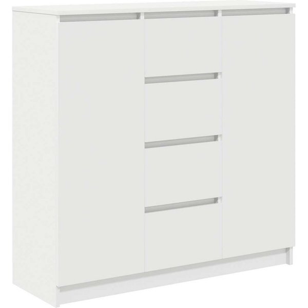 vidaXL Sideboard Sideboard mit Schubladen Weiß 100,5x35x98,5 cm Holzwerkstoff (1 St)