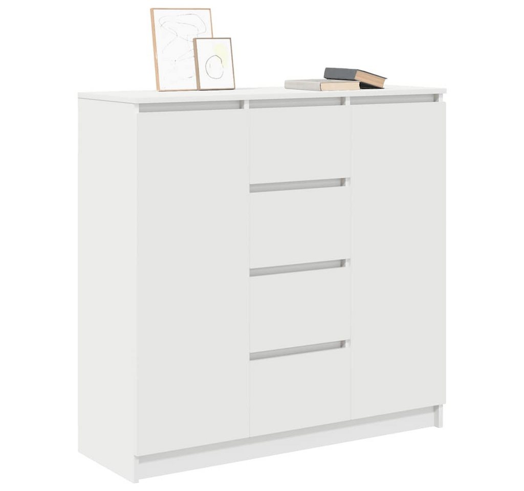 vidaXL Sideboard Sideboard mit Schubladen Weiß 100,5x35x98,5 cm Holzwerkstoff (1 St) – Bild 4 von 5