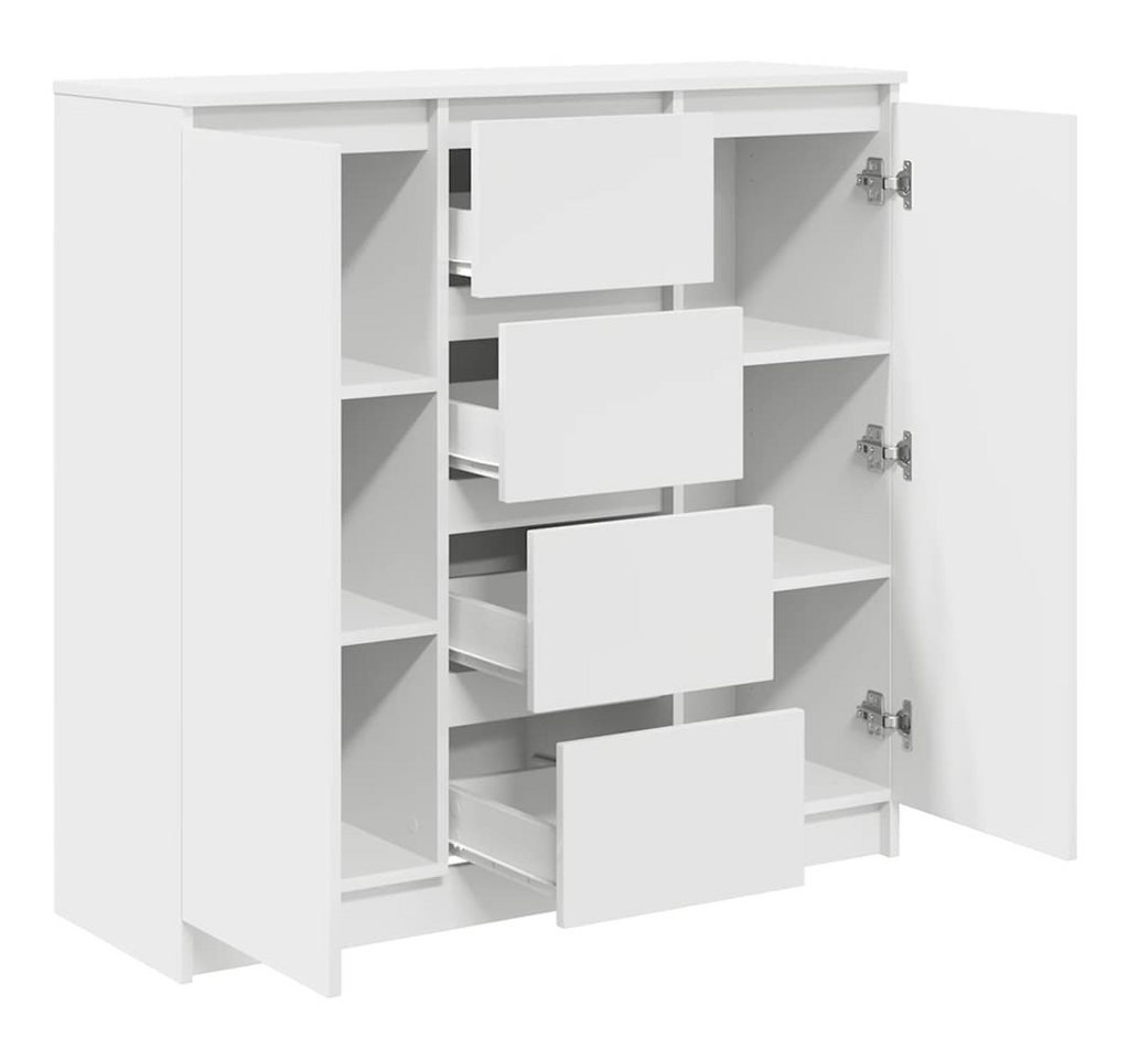 vidaXL Sideboard Sideboard mit Schubladen Weiß 100,5x35x98,5 cm Holzwerkstoff (1 St) – Bild 5 von 5
