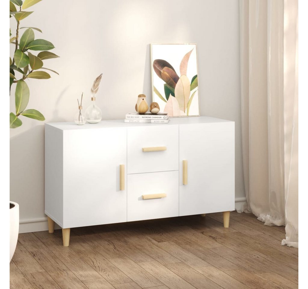 vidaXL Sideboard NA Sideboard Weiß 100x36x60 cm Spanplatte – Bild 2 von 5