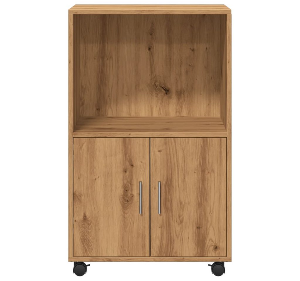 vidaXL Sideboard Rollschrank Artisan-Eiche 55x40x91 cm Holzwerkstoff (1 St) – Bild 4 von 5