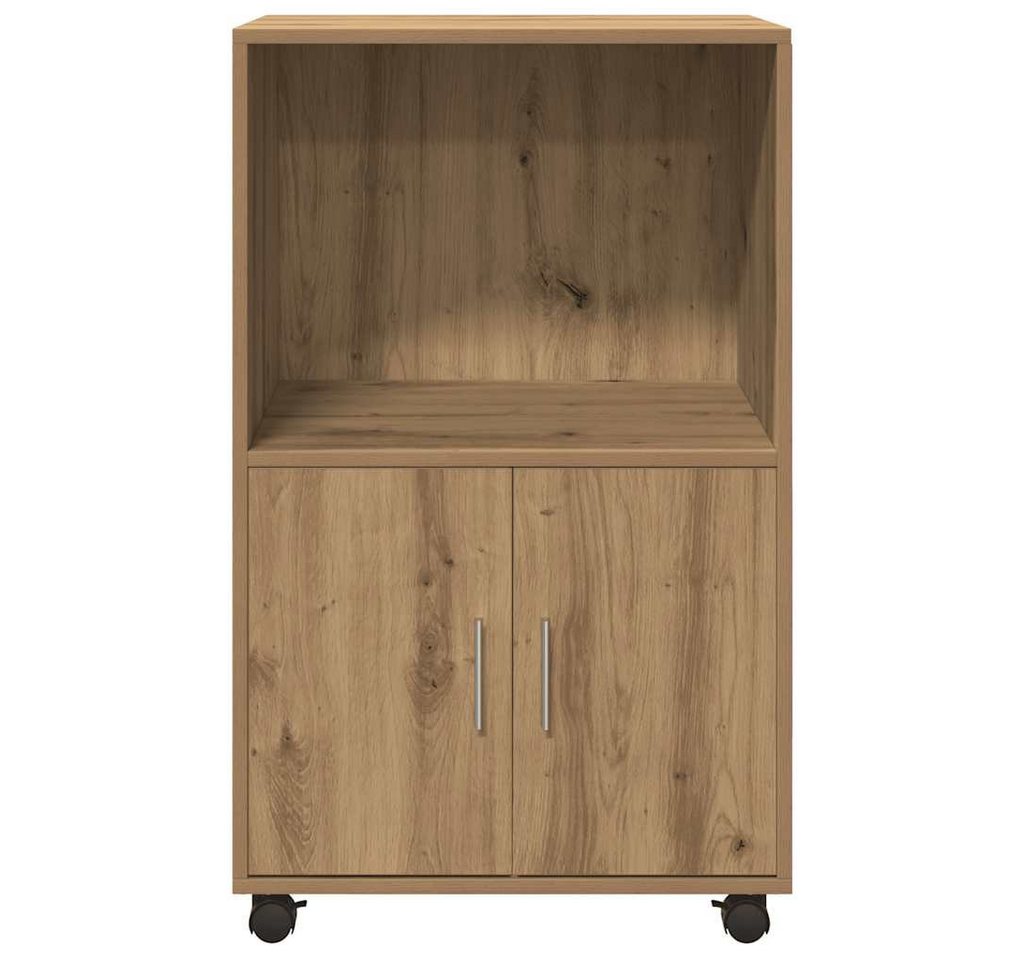 vidaXL Sideboard Rollschrank Artisan-Eiche 55x40x91 cm Holzwerkstoff (1 St) – Bild 5 von 5