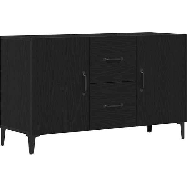 vidaXL Sideboard Sideboard Schwarz Eichen-Optik 100 x 36 x 60 cm Holzwerkstoff (1 St)