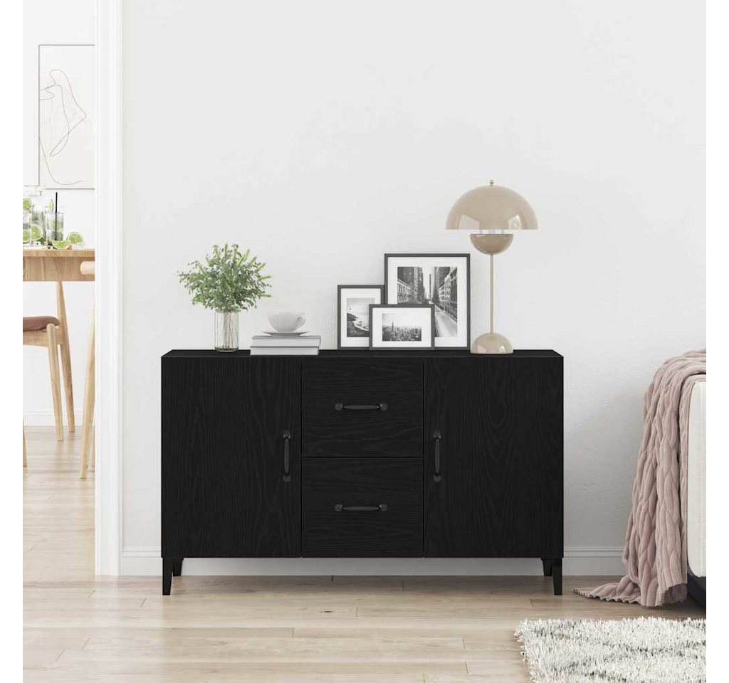 vidaXL Sideboard Sideboard Schwarz Eichen-Optik 100 x 36 x 60 cm Holzwerkstoff (1 St) – Bild 4 von 5