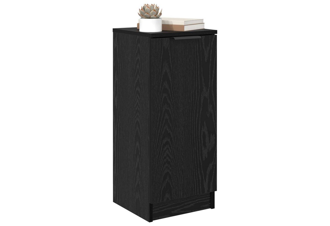 vidaXL Sideboard Sideboard Schwarz Eichen-Optik 30 x 30 x 70 cm Holzwerkstoff (1 St) – Bild 3 von 5