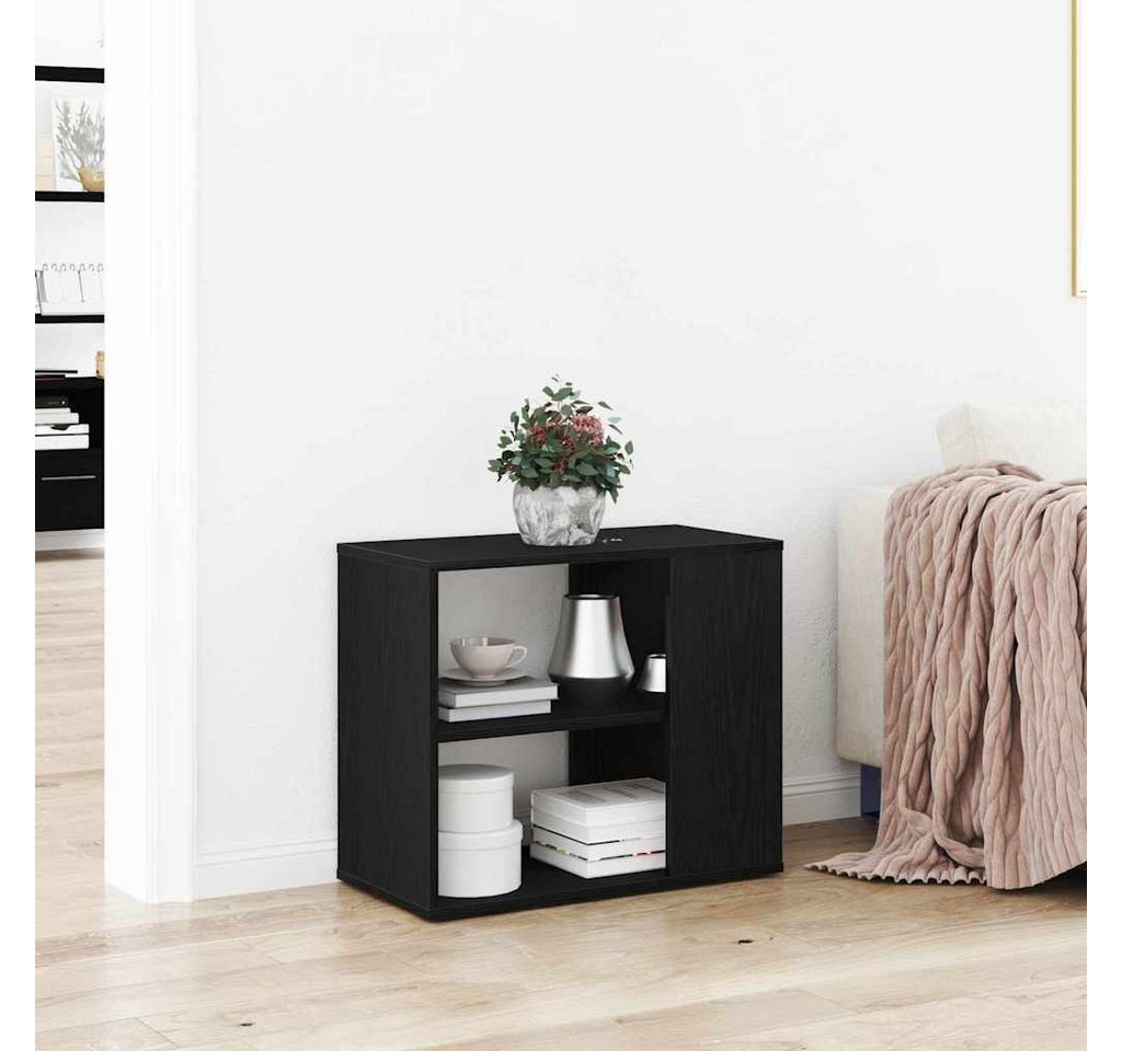 vidaXL Sideboard Sideboard Schwarz Eichen-Optik 60 x 30 x 50 cm Holzwerkstoff (1 St) – Bild 2 von 5