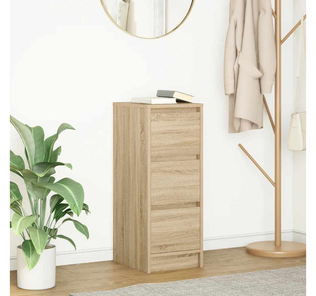 vidaXL Sideboard Sideboard Sonoma-Eiche 29,5x34x76 cm Holzwerkstoff (1 St) – Bild 2 von 5