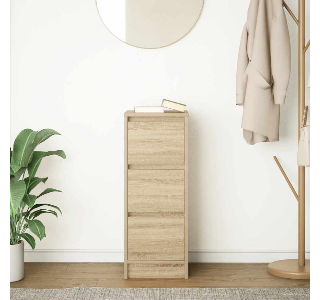 vidaXL Sideboard Sideboard Sonoma-Eiche 29,5x34x76 cm Holzwerkstoff (1 St) – Bild 3 von 5