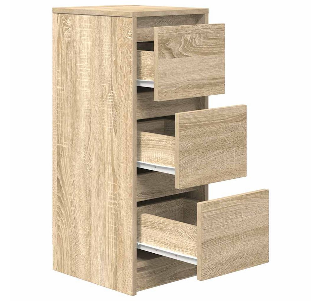 vidaXL Sideboard Sideboard Sonoma-Eiche 29,5x34x76 cm Holzwerkstoff (1 St) – Bild 4 von 5