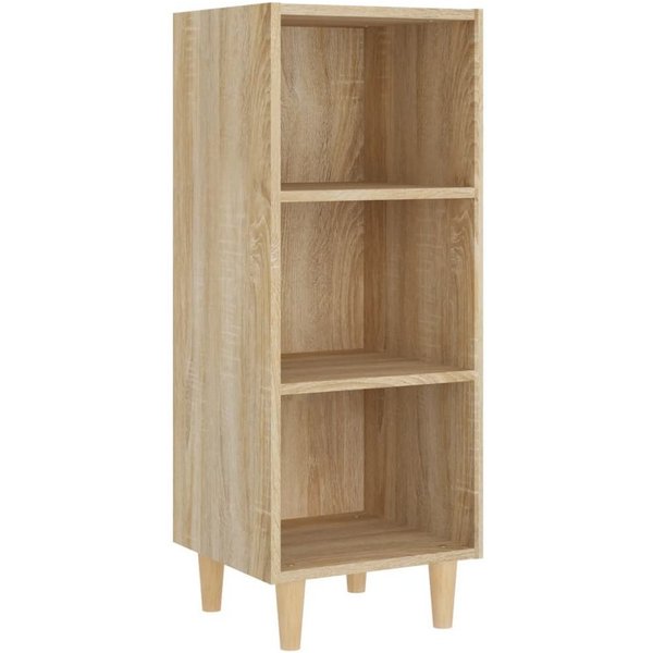 vidaXL Sideboard Sideboard Sonoma-Eiche 34,5x32,5x90 cm Holzwerkstoff (1 St)