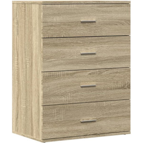 vidaXL Sideboard Sideboard Sonoma-Eiche 60x39x80 cm Holzwerkstoff (1 St)