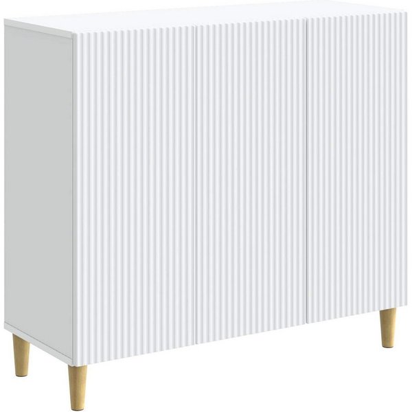 vidaXL Sideboard Sideboard Weiß 89 x 34,5 x 80 cm Holzwerkstoff (1 St)
