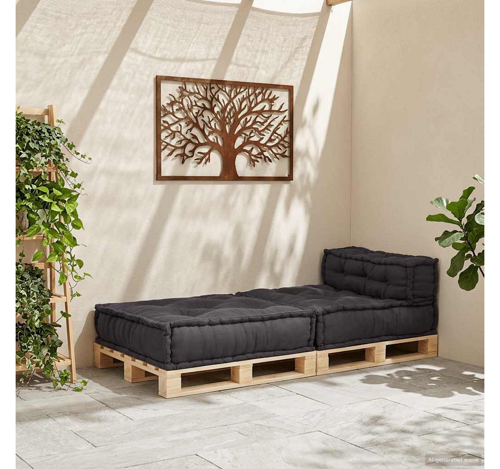 vidaXL Sitzauflage Modulares Sofaelement Anthrazit 70x70x54 cm Stoff, (1 St) – Bild 3 von 5