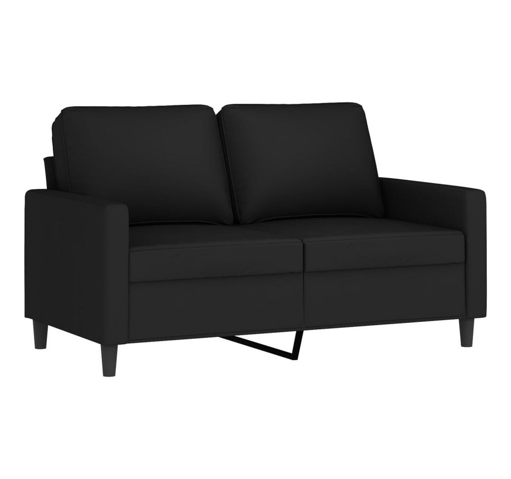 vidaXL Sofa 4-tlg. Sofagarnitur mit Kissen Schwarz Samt, 1 Teile – Bild 4 von 5
