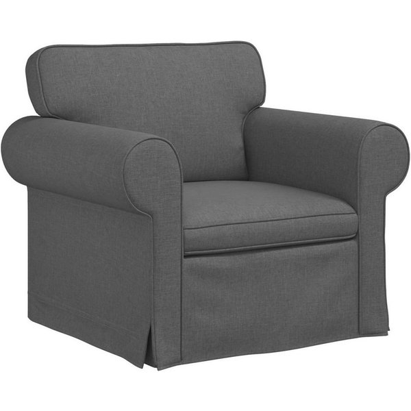 vidaXL Sofa Sofa Dunkelgrau 95 x 82 x 80 cm Stoff, 1 Teile