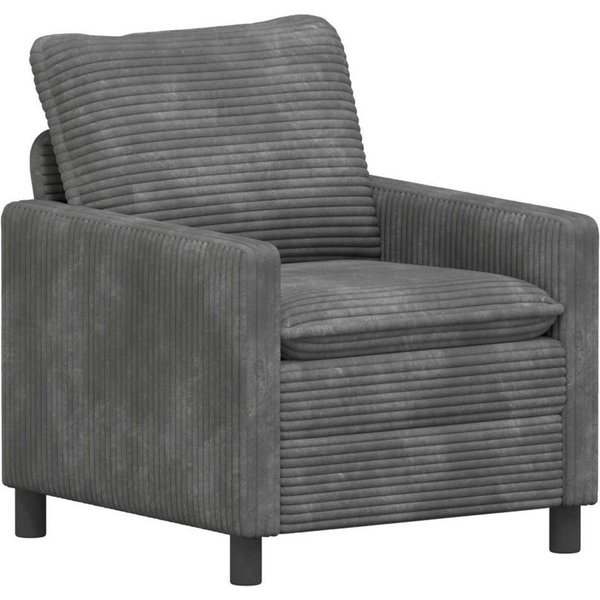 vidaXL Sofa Sofa Hellgrau 76 x 81 x 87,5 cm Polyester, 1 Teile, Sofa Hellgrau 76 x 81 x 87,5 cm Polyester
