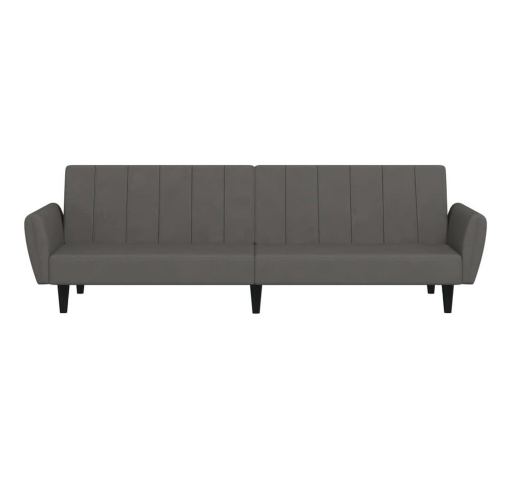 vidaXL Sofa Schlafsofa 2-Sitzer Dunkelgrau Samt, 1 Teile – Bild 5 von 5
