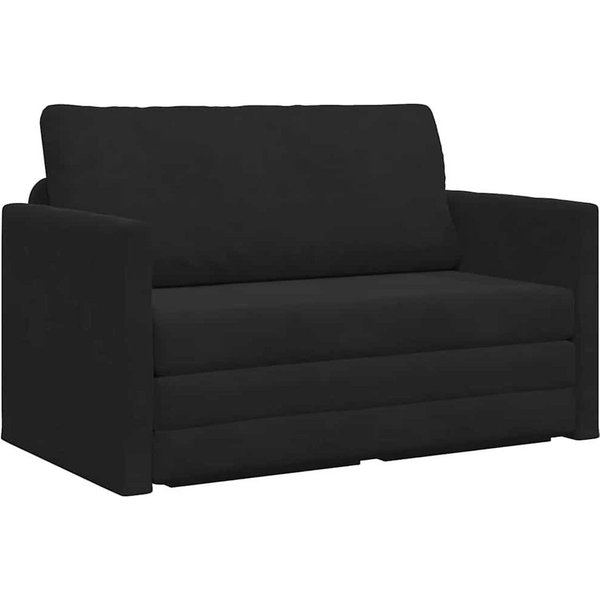 vidaXL Sofa Schlafsofa Schwarz 124 x 71 x 78 cm Samt, 1 Teile