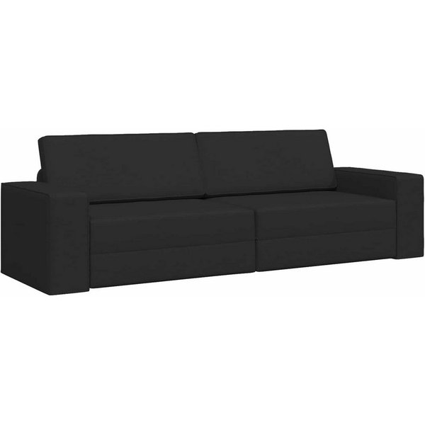 vidaXL Sofa Schlafsofa Schwarz 245 x 78 x 77 cm Stoff, 1 Teile