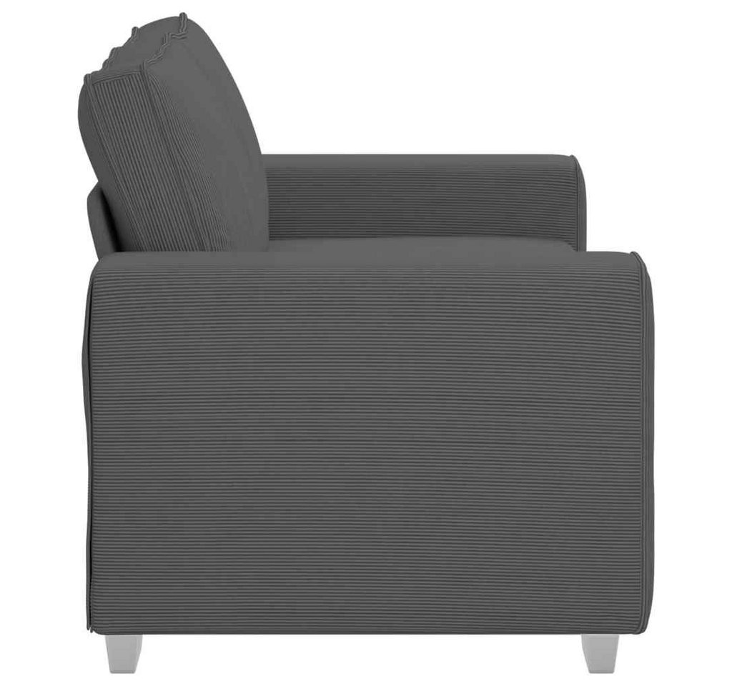 vidaXL Sofa Zweisitzer-Sofa Dunkelgrau 160x77x82 cm Cordstoff, 1 Teile – Bild 5 von 5