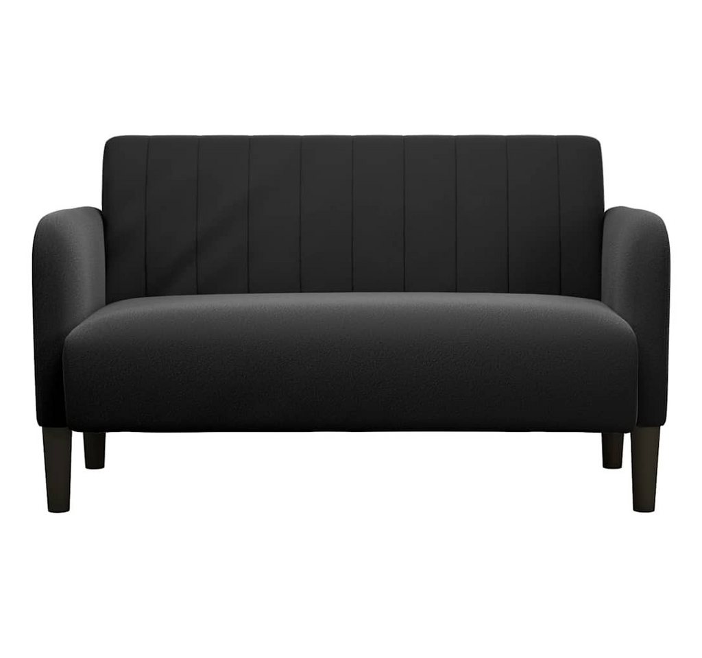 vidaXL Sofa Zweisitzer-Sofa Schwarz 109 cm Samt, 1 Teile – Bild 3 von 5
