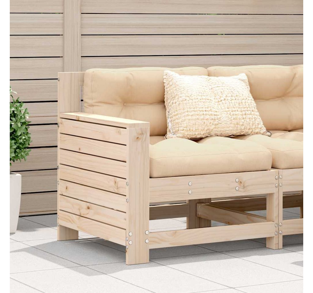vidaXL Sofaelement Gartensofa mit Armlehne 69x62x70,5 cm Massivholz Kiefer (1 St) – Bild 2 von 5