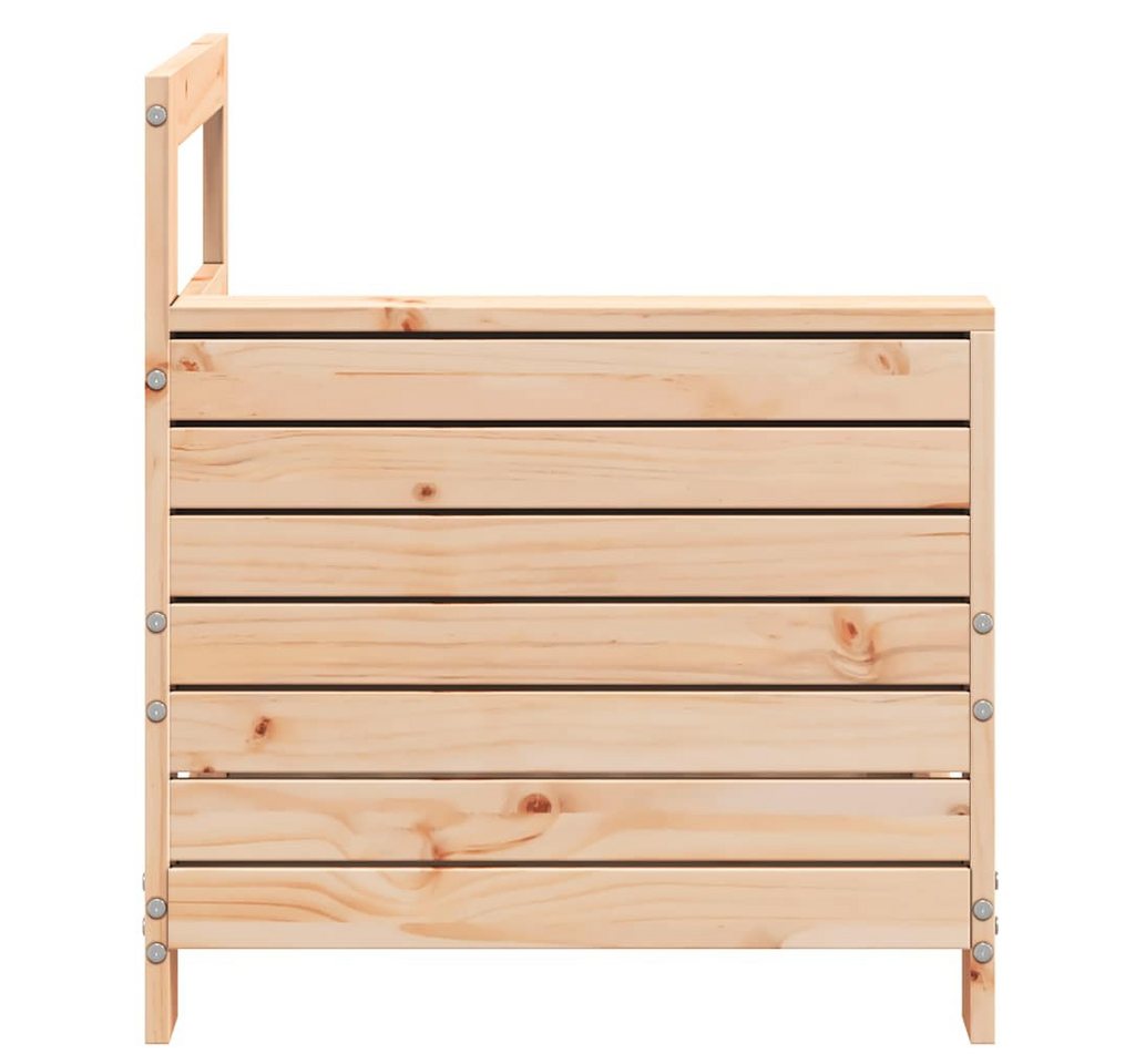 vidaXL Sofaelement Gartensofa mit Armlehne 69x62x70,5 cm Massivholz Kiefer (1 St) – Bild 5 von 5