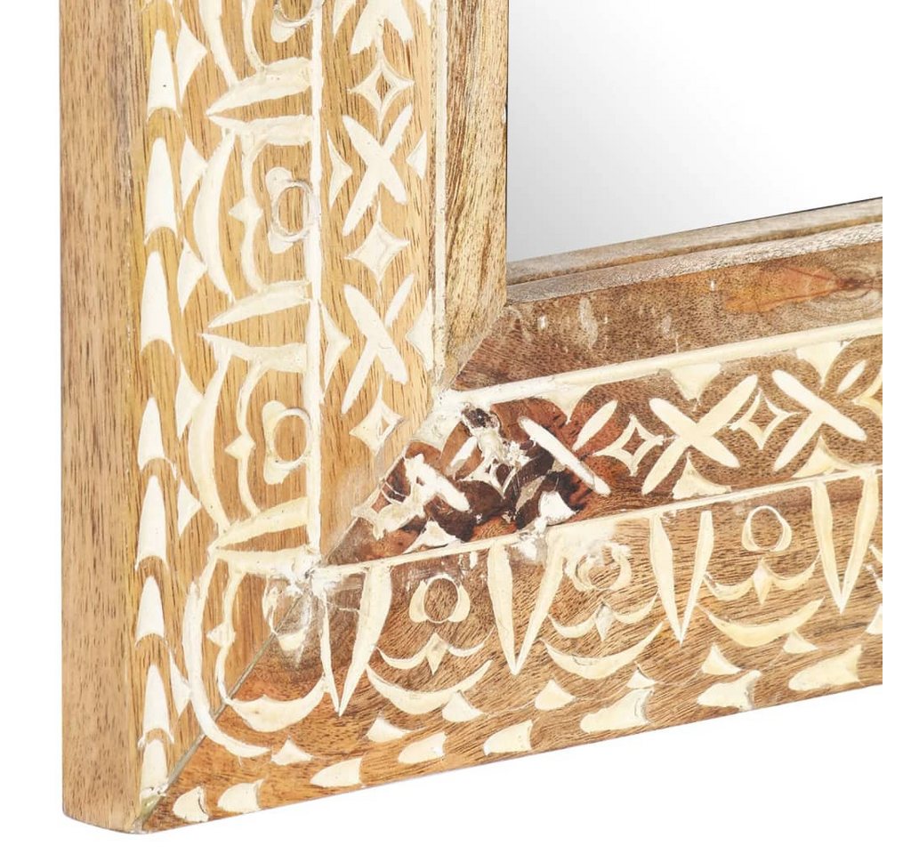 vidaXL Spiegel Spiegel Handgeschnitzt 110x50x2,6 cm Massivholz (1-St) – Bild 4 von 5