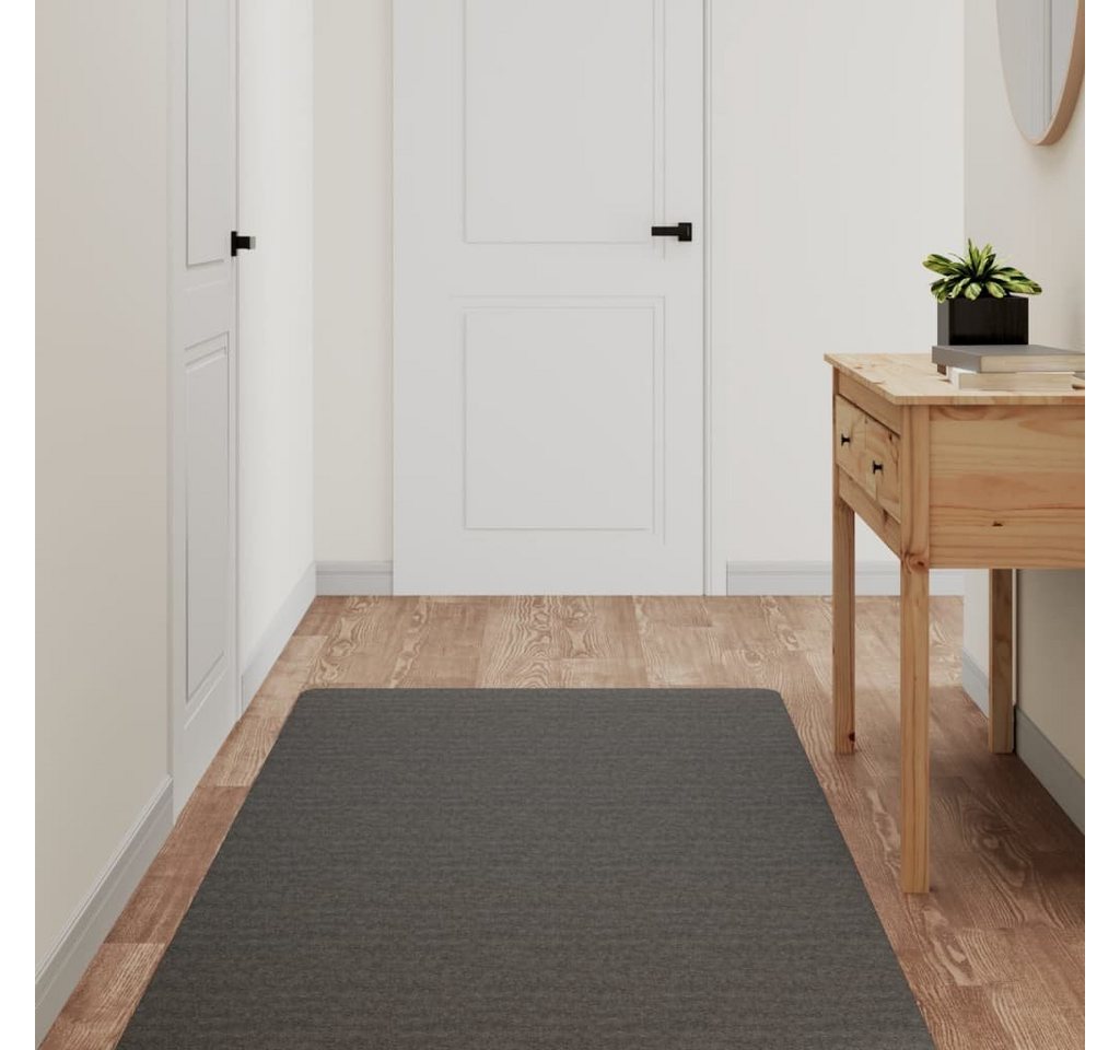 vidaXL Teppich Teppichläufer Anthrazit 80x180 cm, Rechteckig – Bild 2 von 5