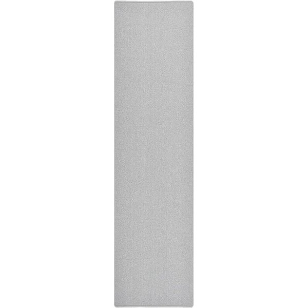 vidaXL Teppich Teppichläufer Hellgrau 80x300 cm, Rechteckig, Höhe: 0.3 mm