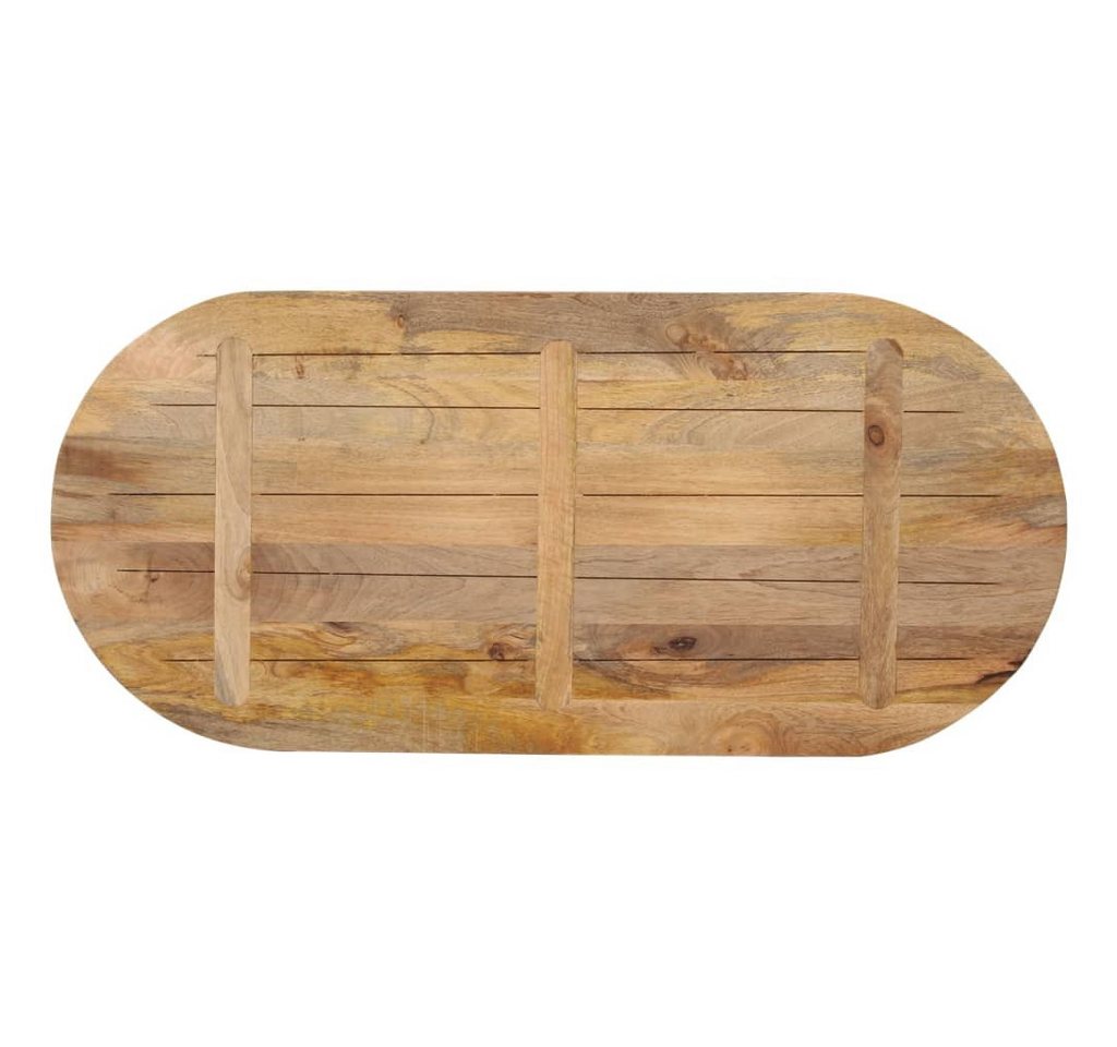 vidaXL Tischplatte Tischplatte 120x60x2,5 cm Oval Massivholz (1 St) – Bild 5 von 5