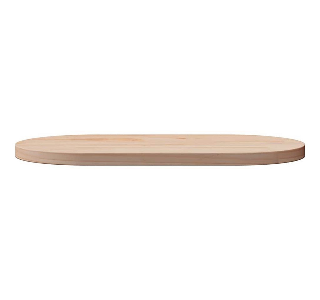 vidaXL Tischplatte Tischplatte 60x30x2,5 cm Massivholz Kiefer Oval (1 St) – Bild 3 von 5