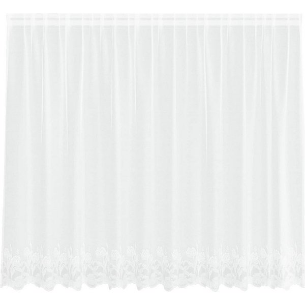 vidaXL Vorhang Spitzenvorhang Weiß 160 x 300 cm Polyester (1 St), Polyester