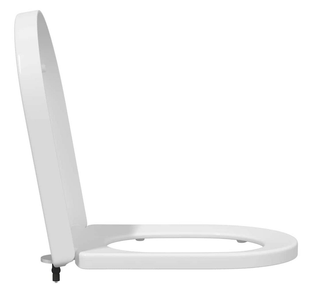 vidaXL WC-Sitz 48 x 36,5 x 4,5 cm Toilettensitz Oval Weiß 48x36,5 cm mit sanft schlie – Bild 5 von 5