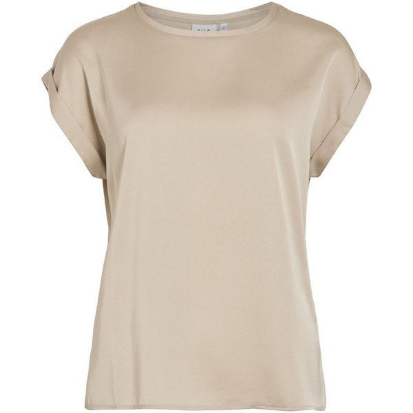 Vila Kurzarmbluse VIELLETTE S/S SATIN TOP - NOOS