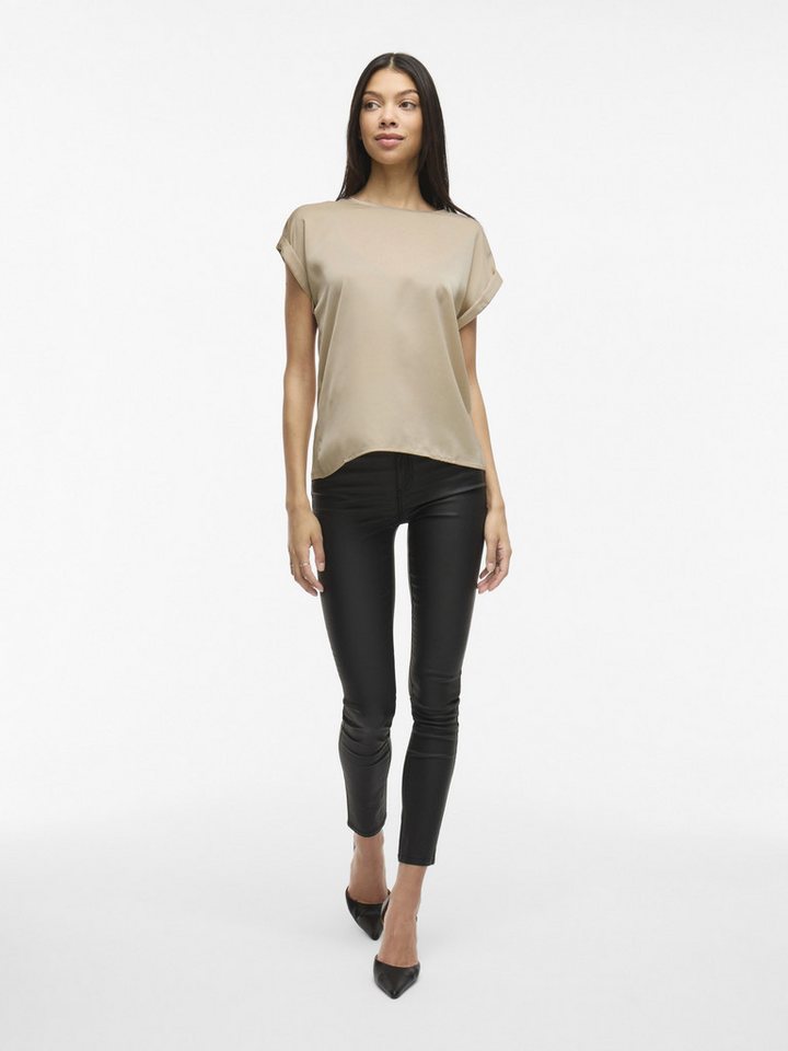 Vila Kurzarmbluse VIELLETTE S/S SATIN TOP - NOOS – Bild 3 von 5