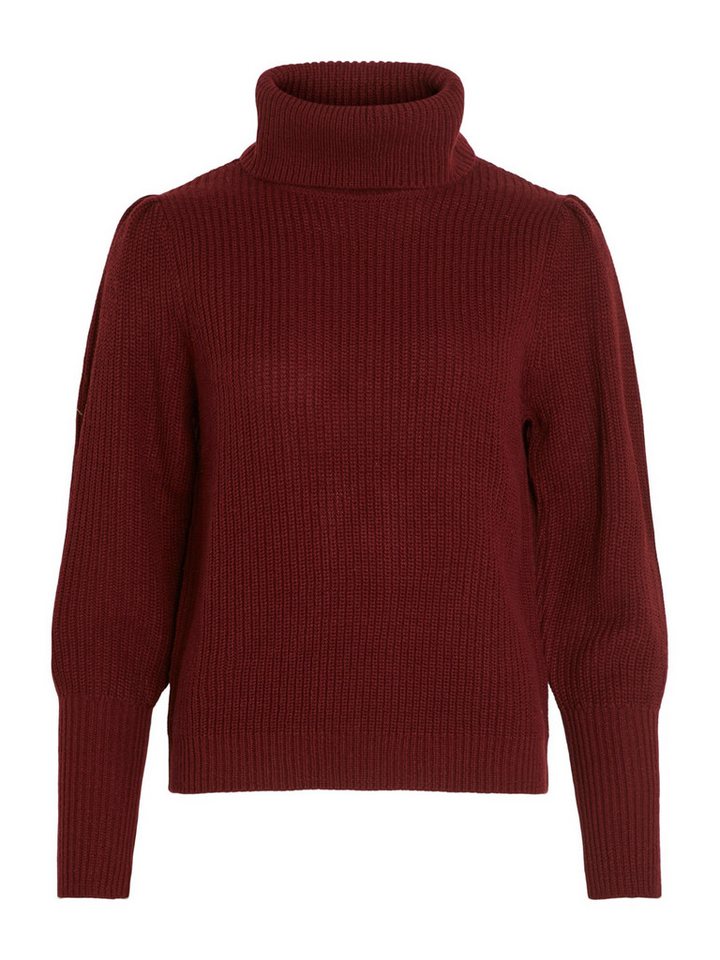 Vila Rollkragenpullover VILOU (1-tlg) Drapiert/gerafft – Bild 4 von 5