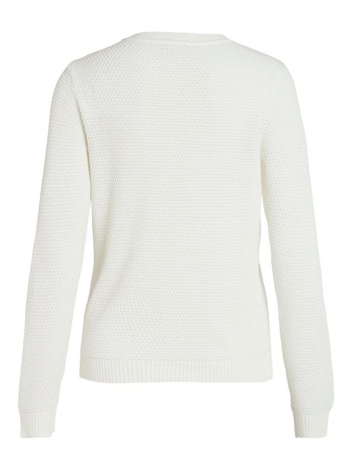 Vila Rundhalspullover VIDALO O-NECK L/S KNIT TOP- NOOS Baumwolle, regular fit – Bild 4 von 5