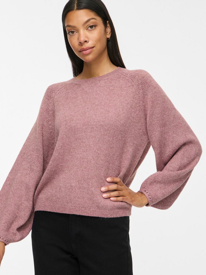 Vila Strickpullover VISAPNA O-NECK L/S KNIT TOP/PB/1 mit Rundhalsausschnitt, aus Strick, Regular Fit – Bild 2 von 5