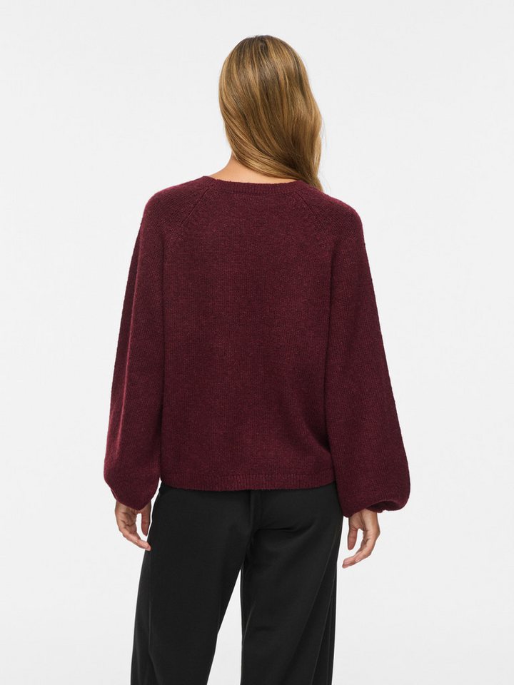 Vila Strickpullover VISAPNA O-NECK L/S KNIT TOP/PB/1 mit Rundhalsausschnitt, aus Strick, Regular Fit – Bild 3 von 5
