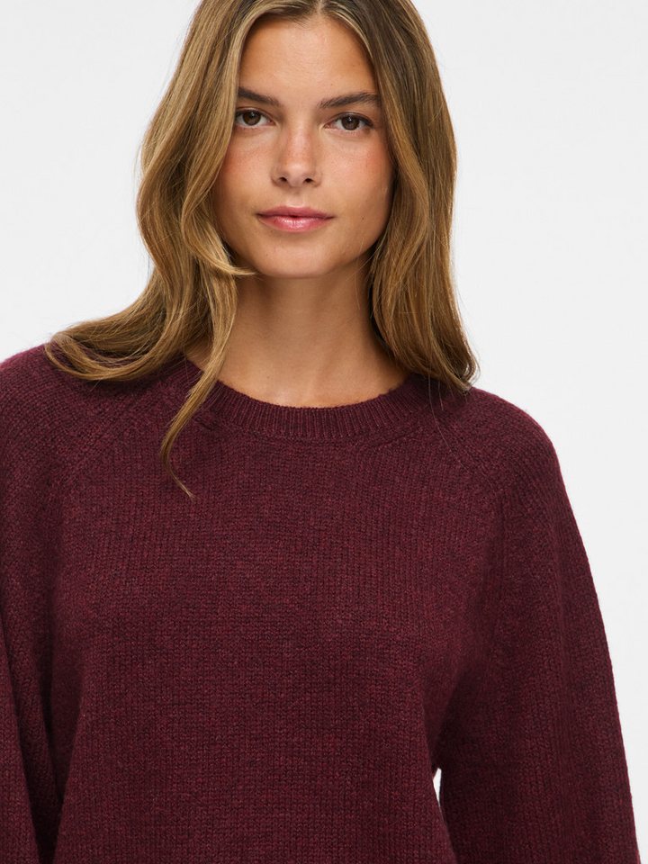 Vila Strickpullover VISAPNA O-NECK L/S KNIT TOP/PB/1 mit Rundhalsausschnitt, aus Strick, Regular Fit – Bild 4 von 5