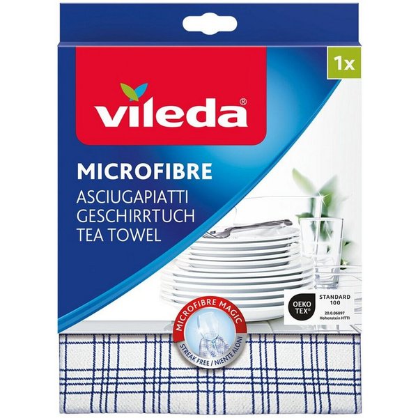 Vileda Geschirrtuch Microfibre, (1-tlg), 40x55 cm