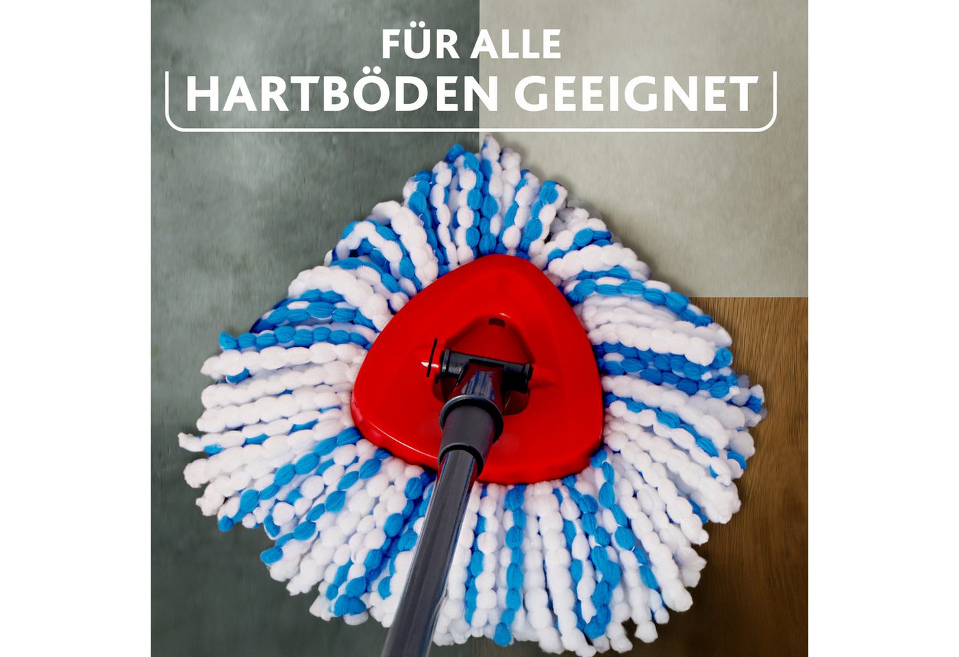 Vileda Vileda H2Pro Spinmop Ersatzbezug Wischbezug (Mikrofaser, 1-tlg., Ersatz-Wischkopf für das H2PRO Spin Mop System) – Bild 2 von 5