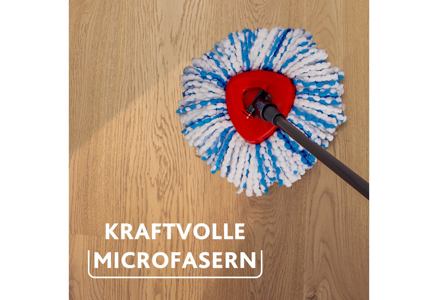 Vileda Vileda H2Pro Spinmop Ersatzbezug Wischbezug (Mikrofaser, 1-tlg., Ersatz-Wischkopf für das H2PRO Spin Mop System) – Bild 3 von 5