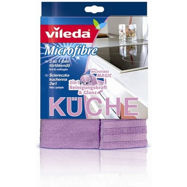 Vileda Spültuch 168876, 2 in 1 Küchentuch mit Mikrofaser