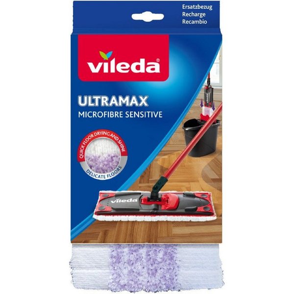 Vileda Vileda Wischbezug Ultramax Sensitive 35,5 cm Wischbezug (100% Polyester)