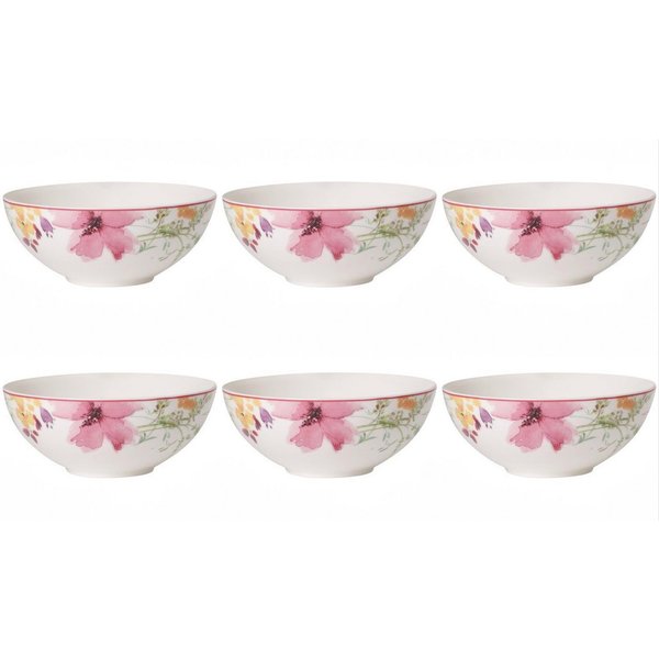 Villeroy & Boch Dessertschale Mariefleur Basic, Porzellan, Spülmaschinengeeignet, Mehrfarbig, Blumen, H: 5.2cm